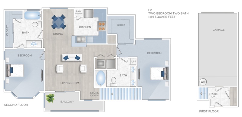 Floor plan layout for F2