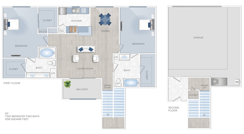 Floor plan layout for G2