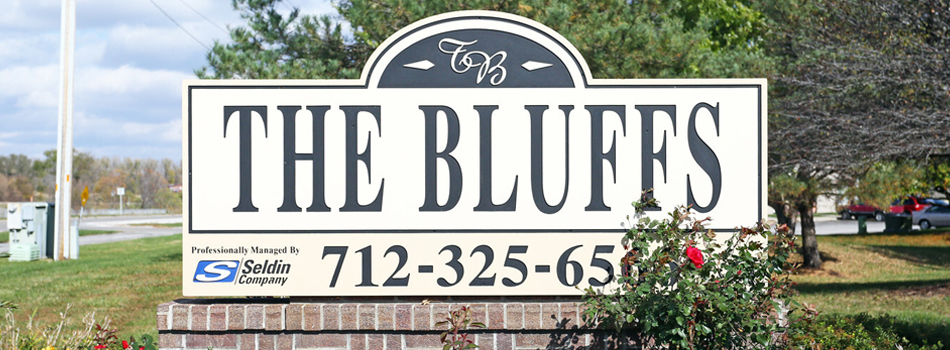 Property Signage at The Bluffs in Council Bluffs