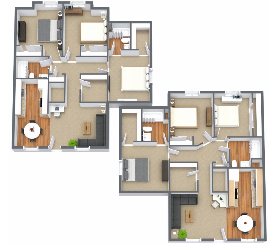 Floorplan - Three Bedroom image
