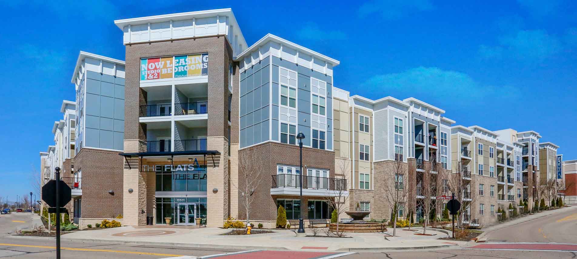 Leasing Office Exterior at The Flats