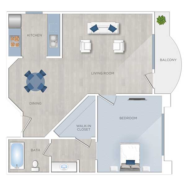 Floor plan layout for Plan G