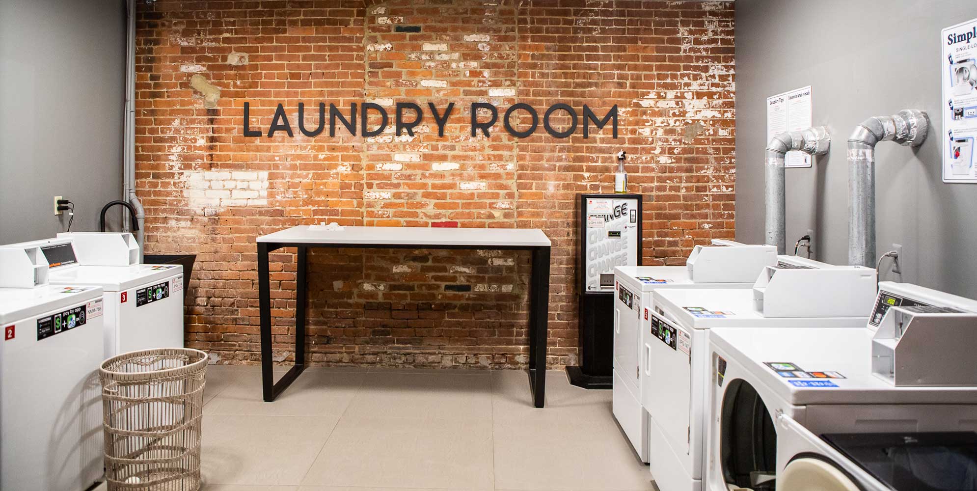Laundry Room at The Warehouse Apartments