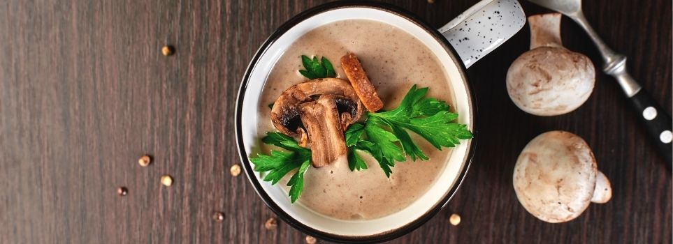 Warm Up from the Inside out When You Try This Cream of Mushroom Soup Recipe Cover Photo