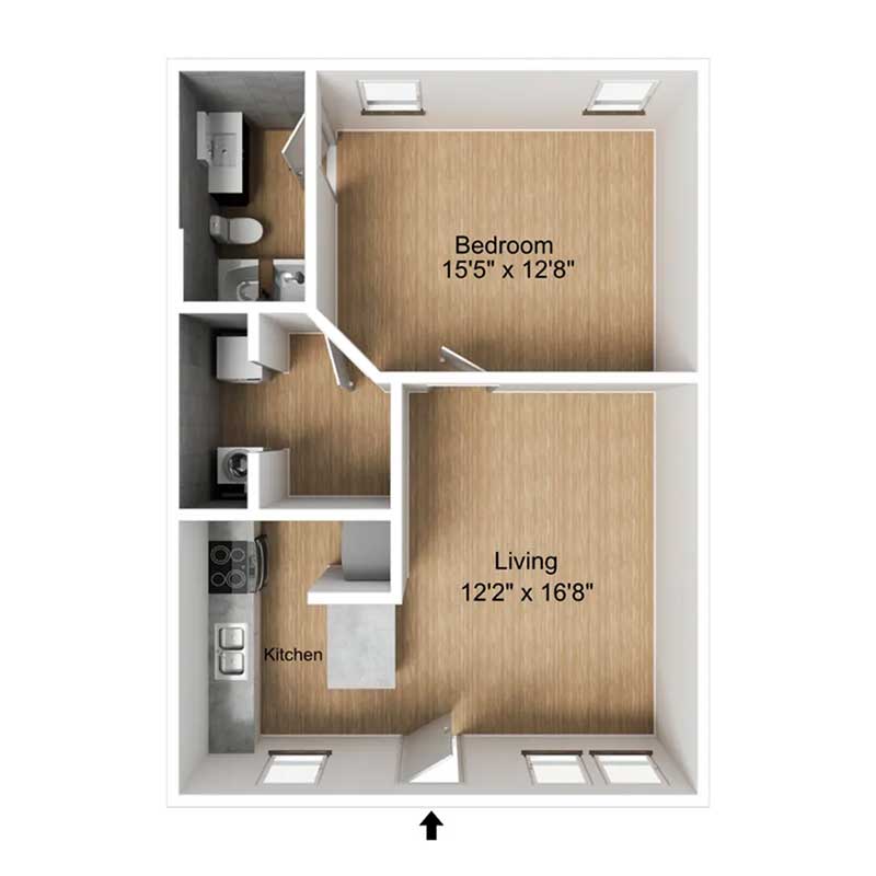 Floor plan layout for A3