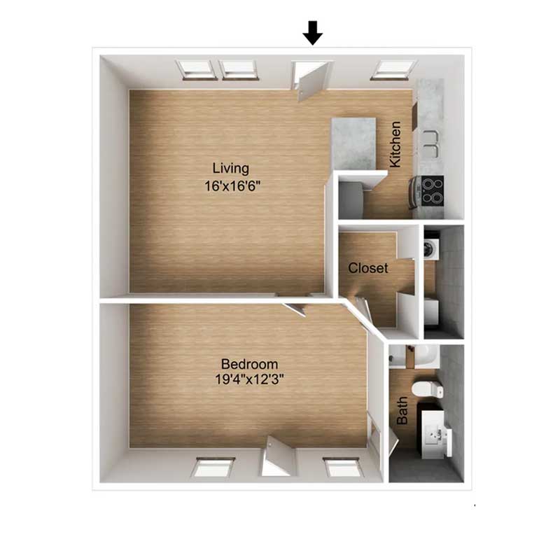 Floor plan layout for A5