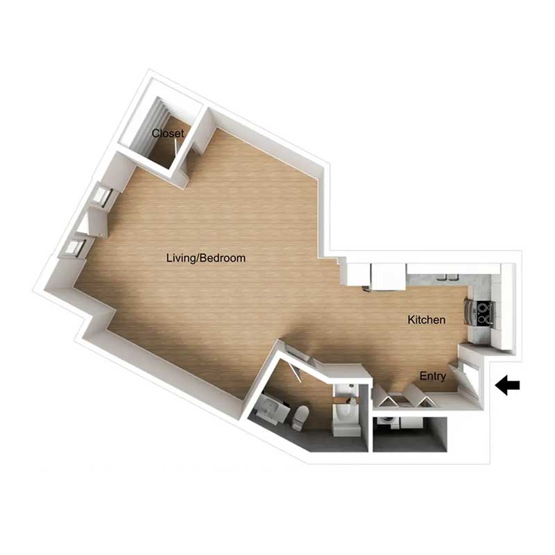 Floor plan layout for S3