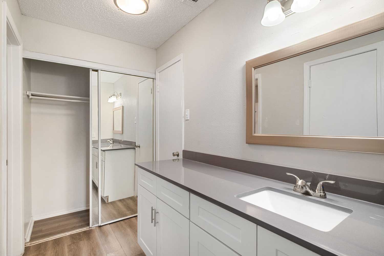 Expansive Vanity Space & Large Closet Area