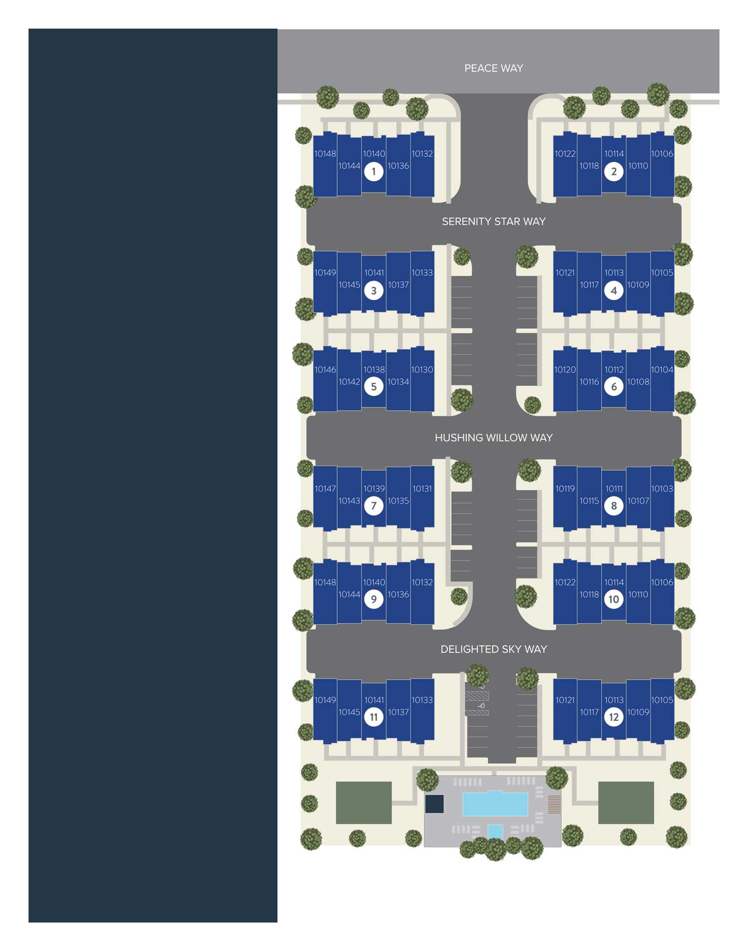 Townes at Peace Way Site Plan