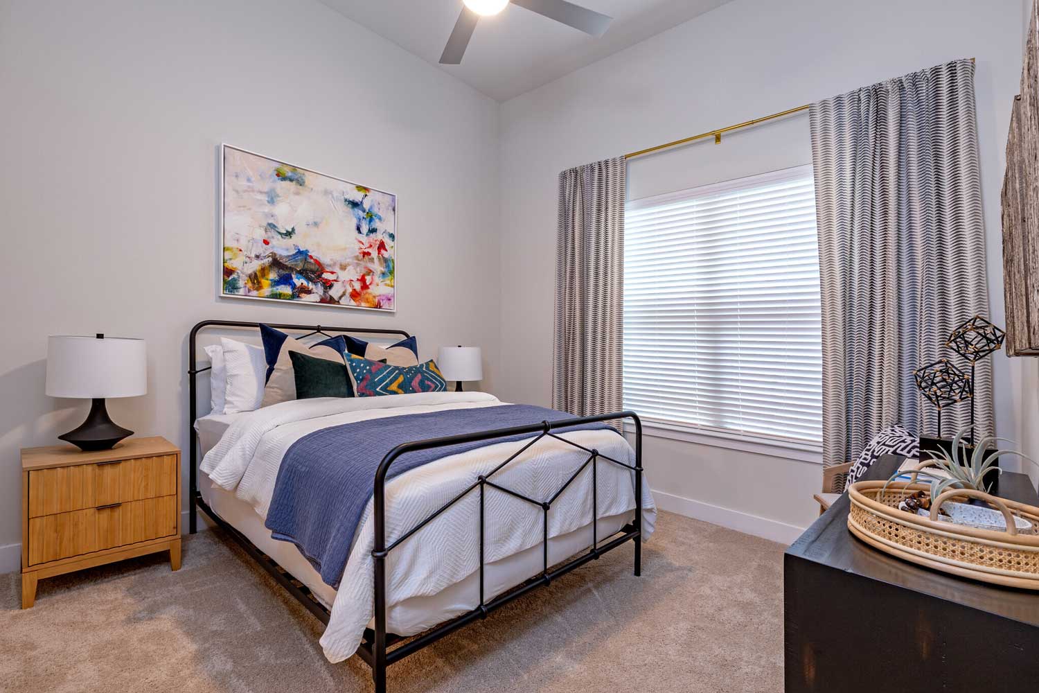 Cozy Bedroom at The Truman Arlington Commons in Arlington, TX
