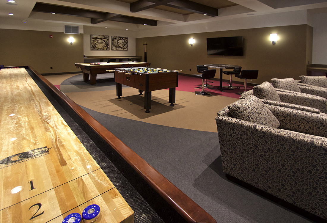 Game Room with Foosball Table at Tuscany Place Apartments in Papillion, NE