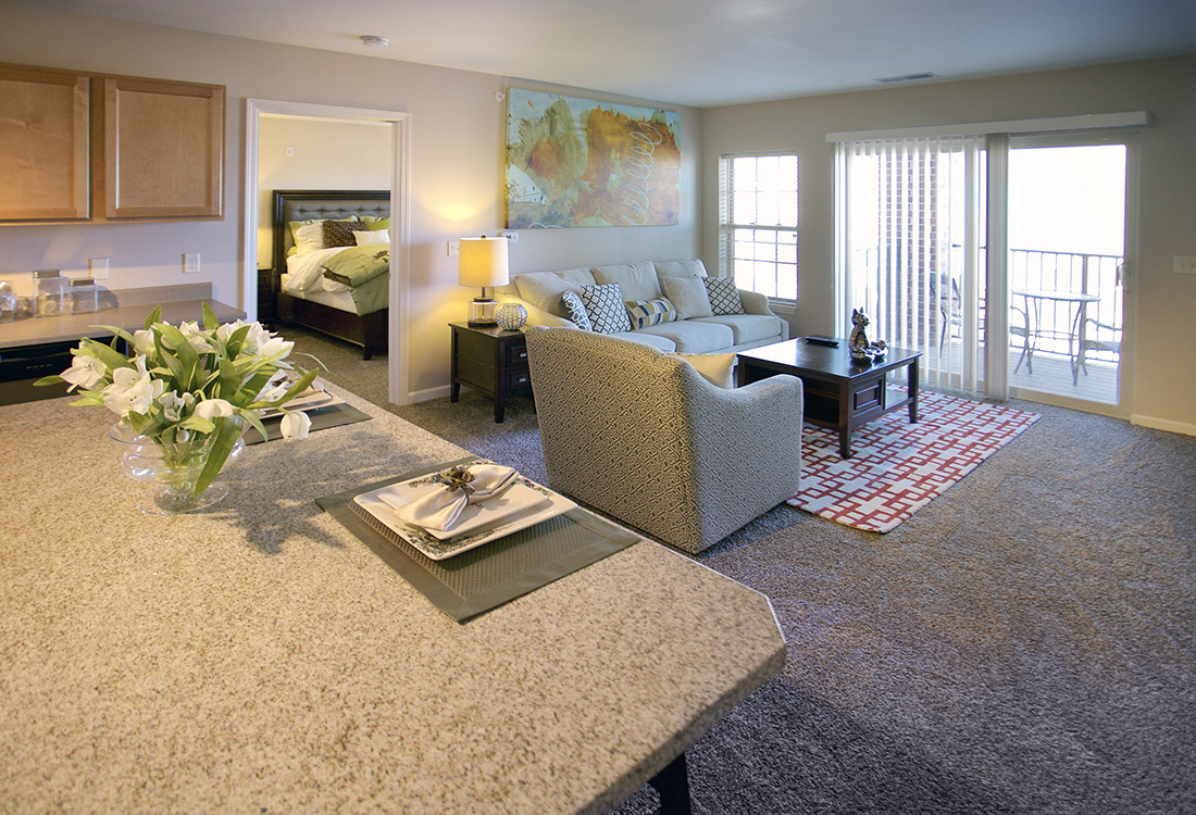 Open Living Spaces at Tuscany Place Apartments in Papillion, NE