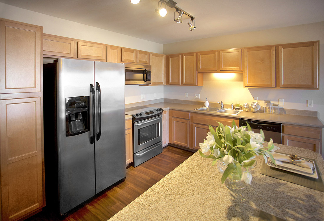 Stainless Steel Appliances in Kitchens at Tuscany Place Apartments