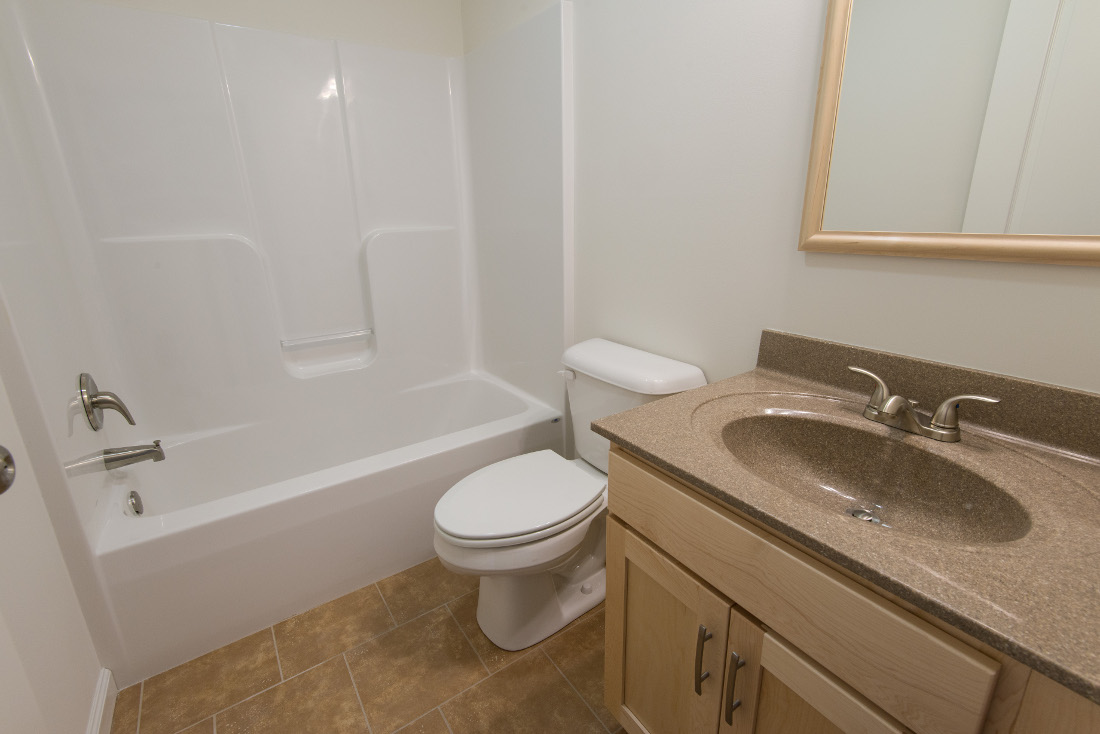 Shower and Tub Combination at U City Flats Apartments in Philadelphia, Pennsylvania 