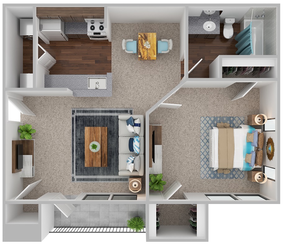 Floor plan layout for A2