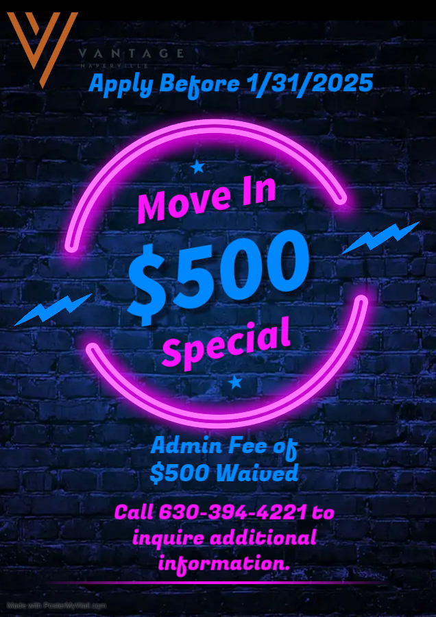 Move in Special! $500 Admin Fee Waived - Apply before January 31st