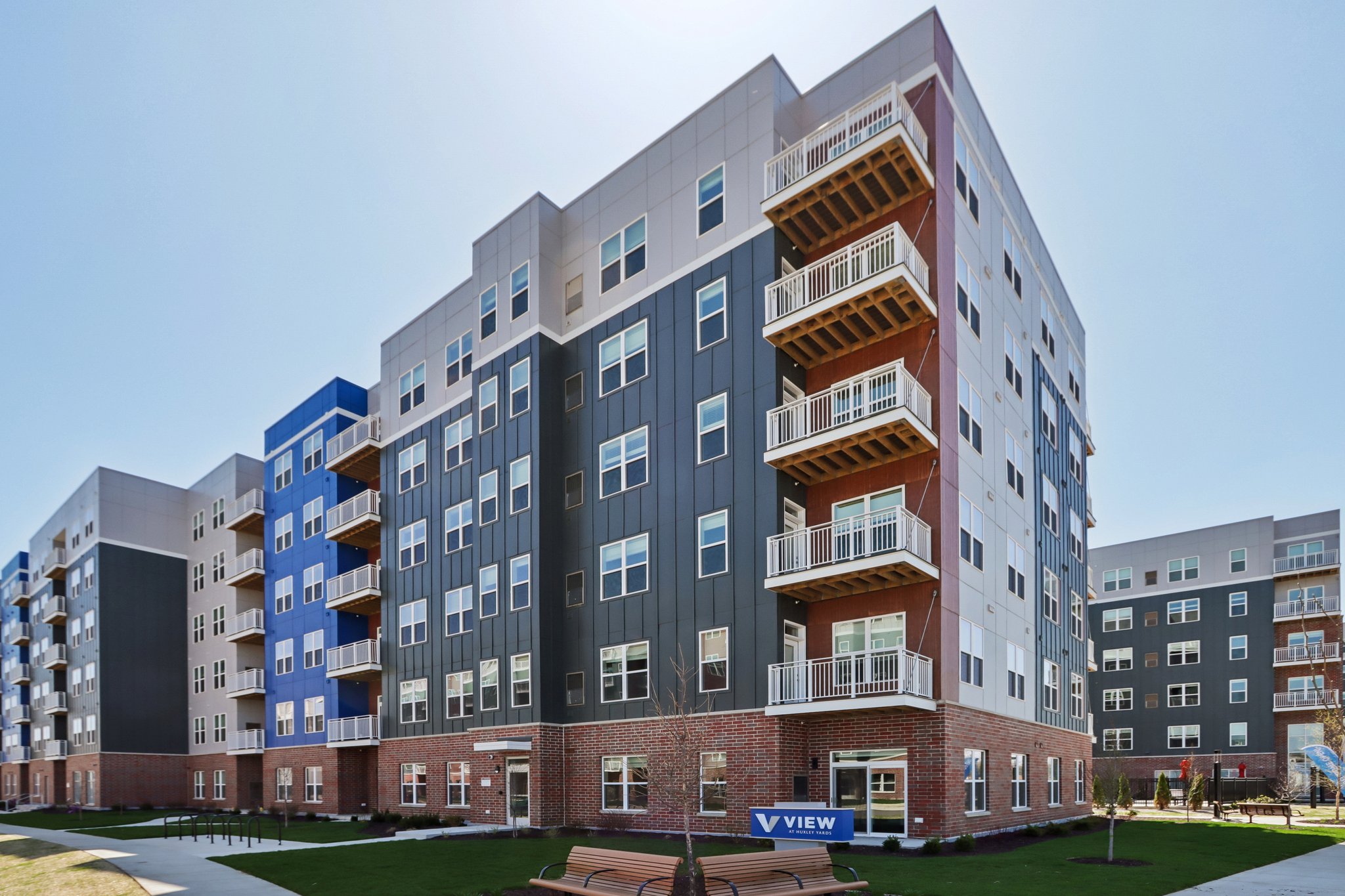 Exterior View of The View at Huxley Yards Affordable Apartments in Madison, WI