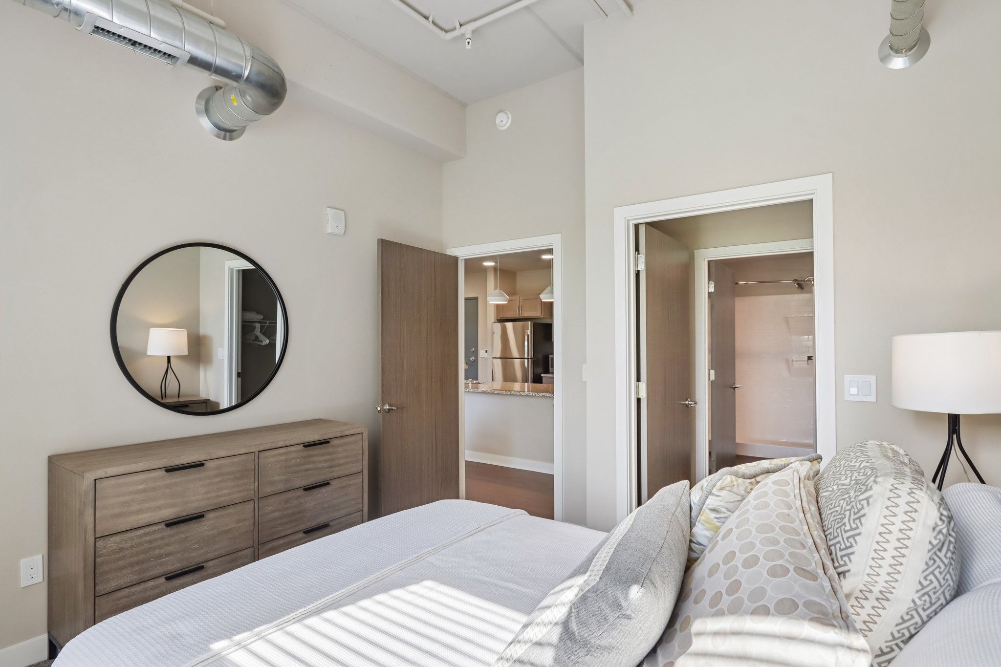 The View at Huxley Yards Apartments in Madison, WI Primary Bedroom