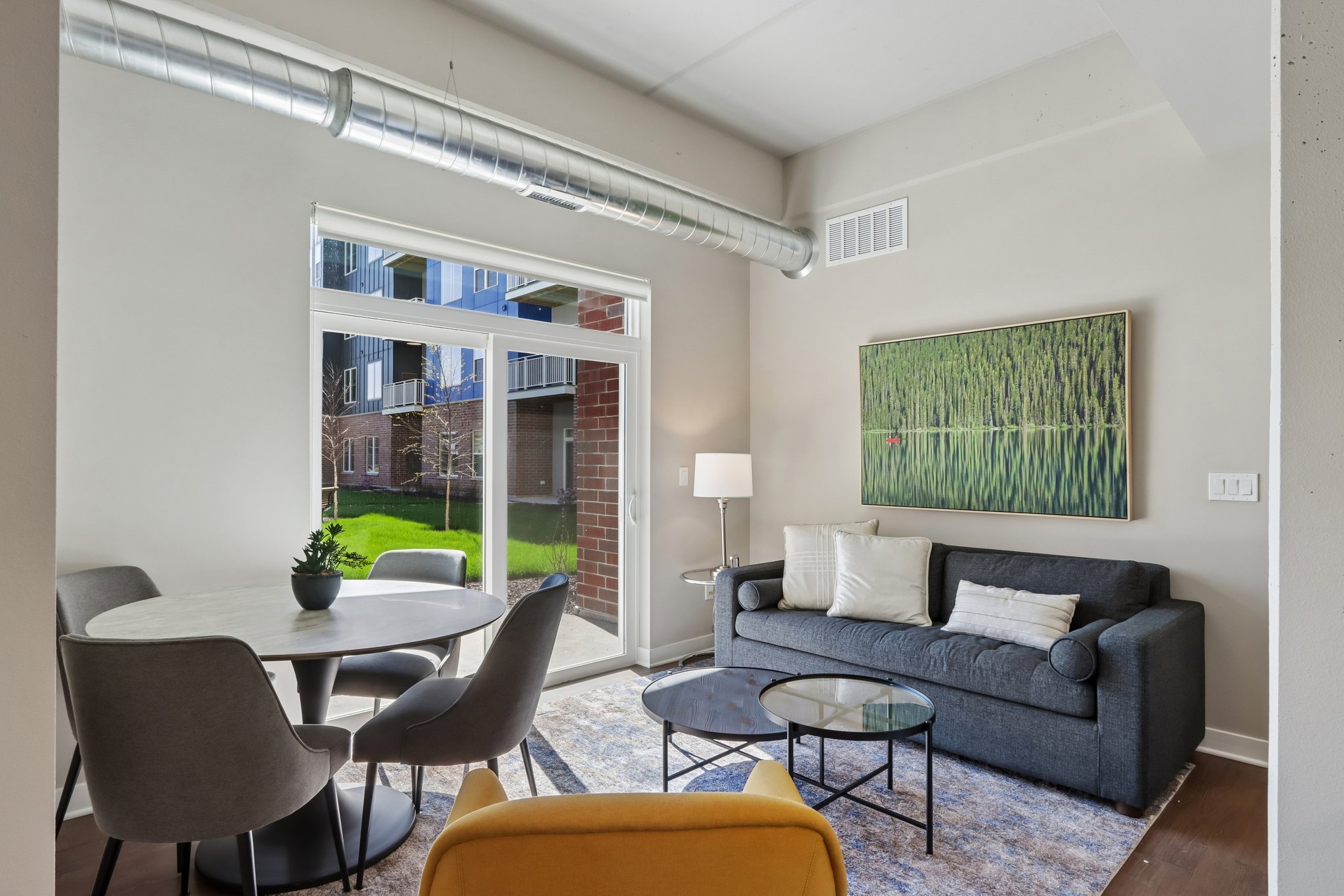 The View at Huxley Yards Apartments in Madison, WI Living Room Interior