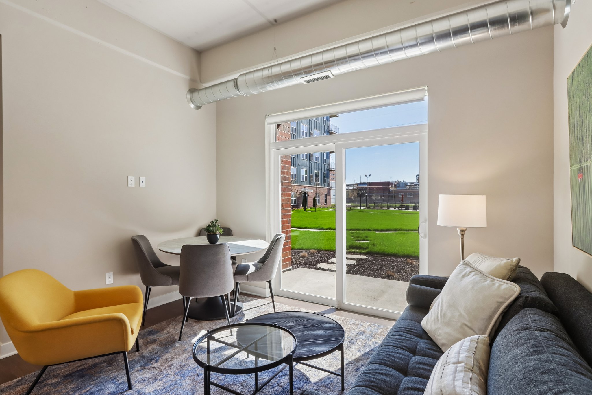 The View at Huxley Yards Apartments in Madison, WI Living Room 