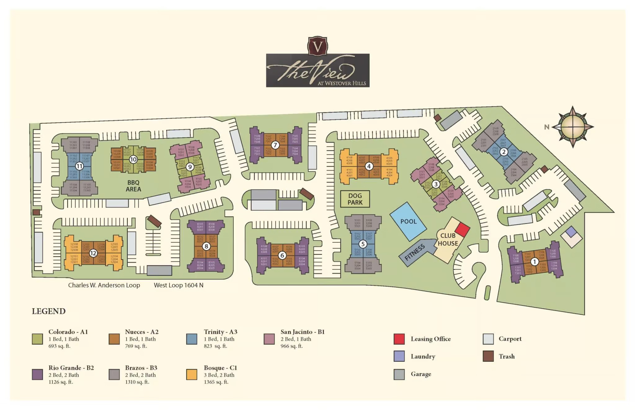 The View at Westover Hills Site Plan