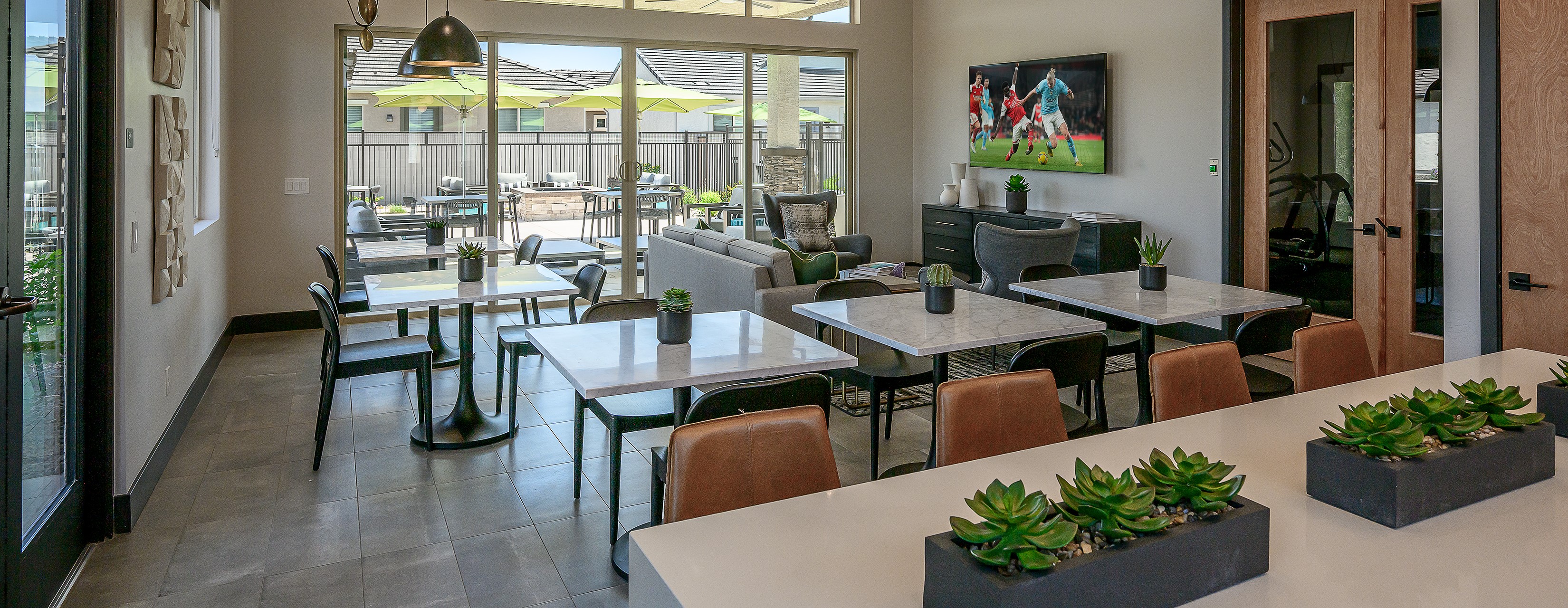 Resident Clubhouse Lounge & Shared Dining Area