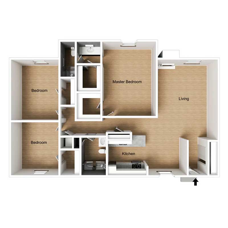 Floor plan layout for C1