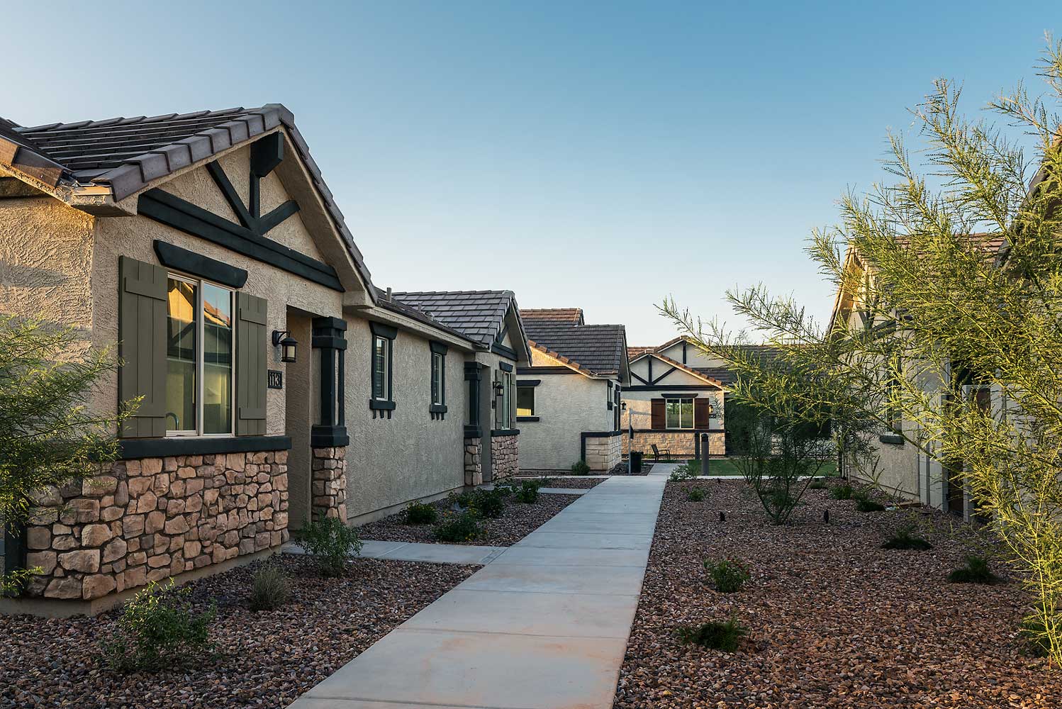 Charming Exterior View at Village at Pioneer Park Apartments in Peoria, AZ