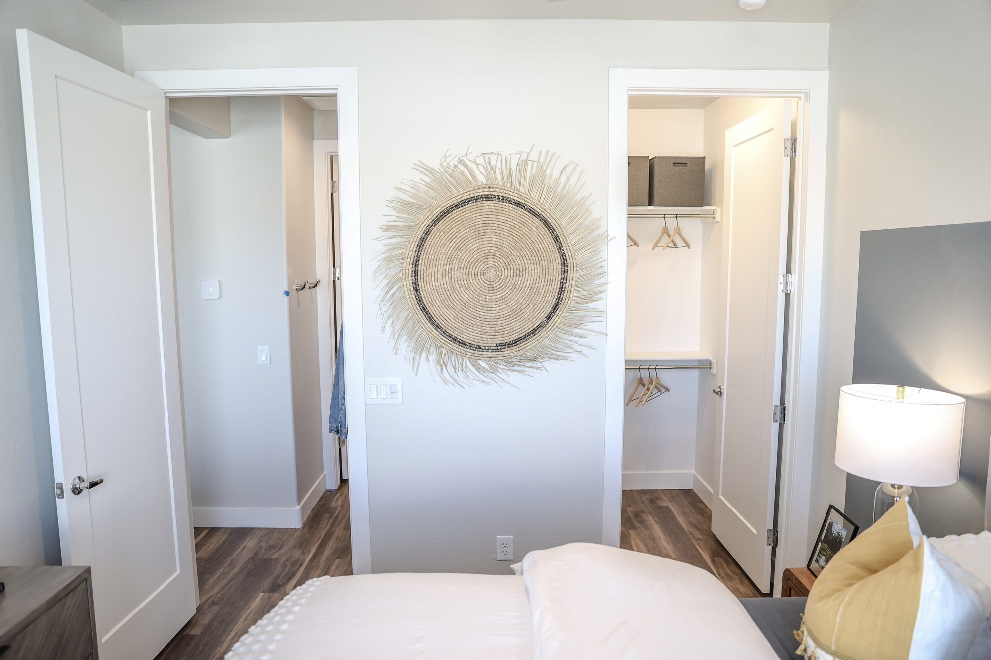 Bedroom With Built-In Closet at Village at Pioneer Park Apartments in Peoria, AZ