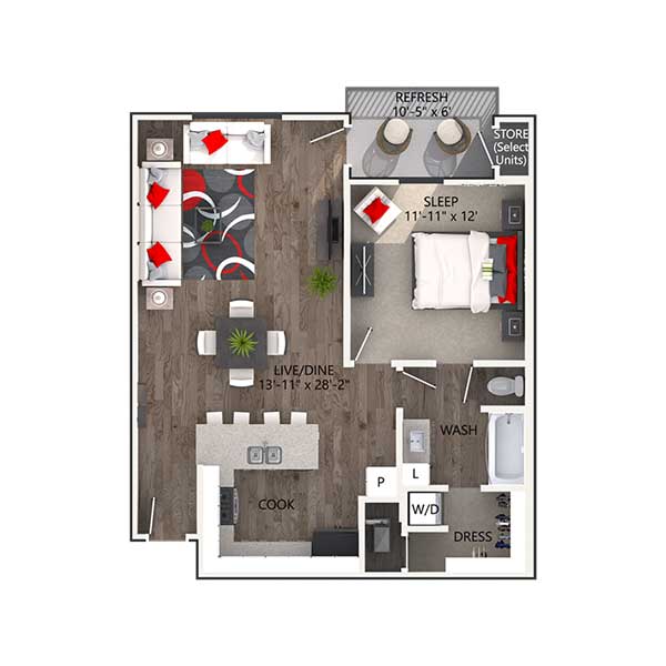 The Reatta Ranch Apartment Homes - Floorplan - Benbrook