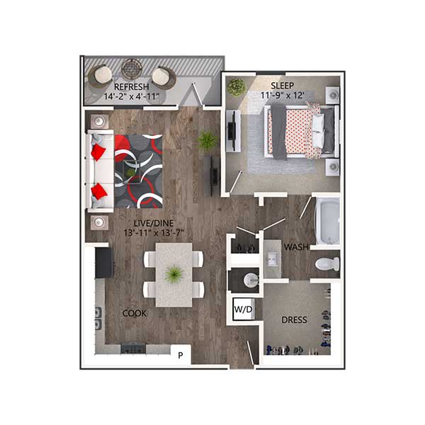 The Reatta Ranch Apartment Homes - Floorplan - Chandler