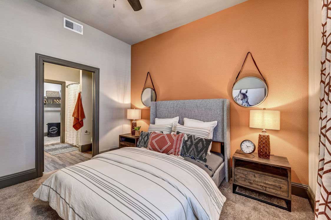 Bedroom at The Village at The Reatta Ranch Apartment Homes in Justin, TX