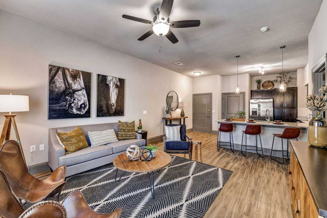 Spacious Living Area at The Reatta Ranch Apartment Homes in Justin, TX