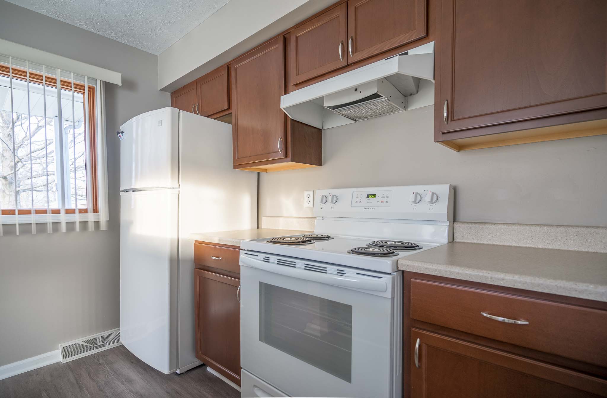 Equipped Kitchen at Village Walk Apartments in Webster, New York 