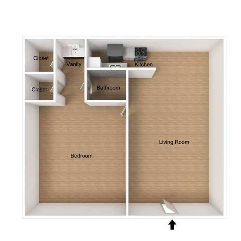 Floor plan layout for A7