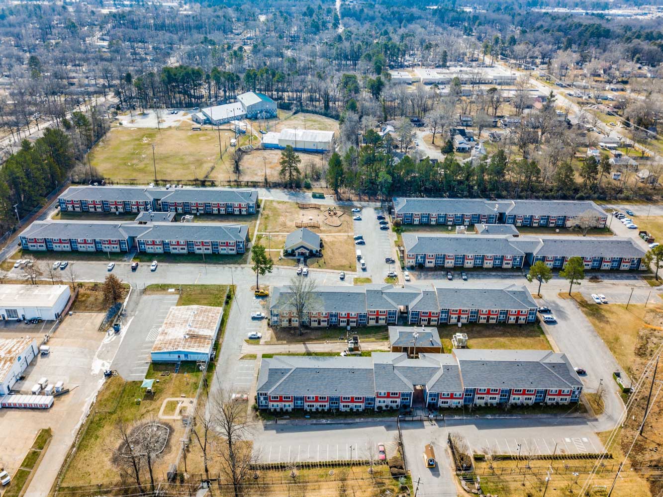 Aerial View of Apartments at Villas on Sixty Fifth Apartments