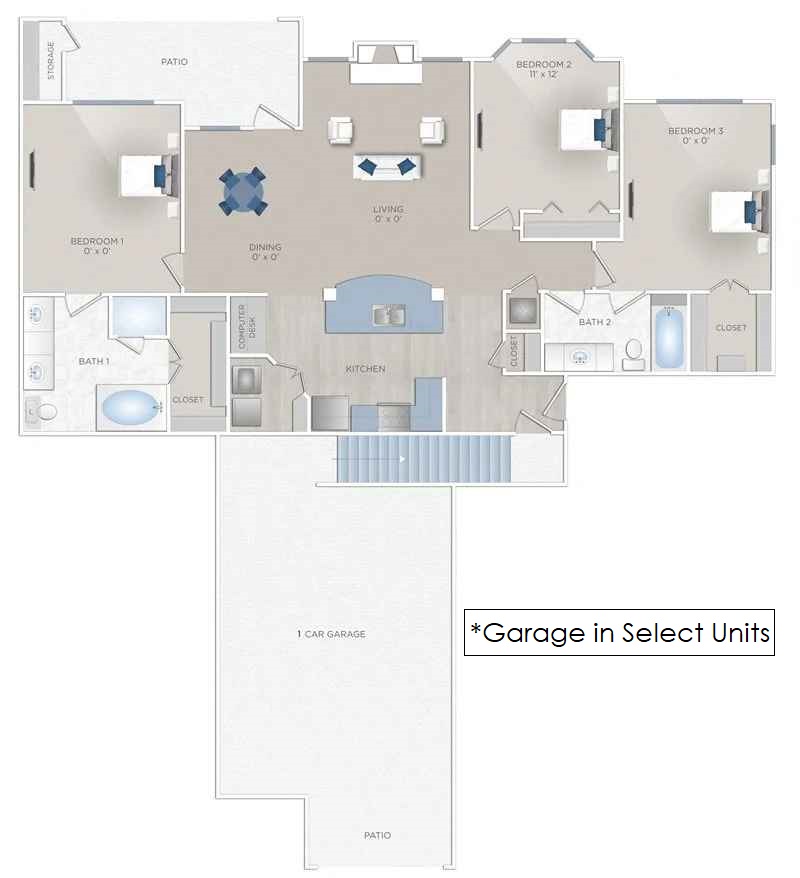 Floor plan layout for Aspire