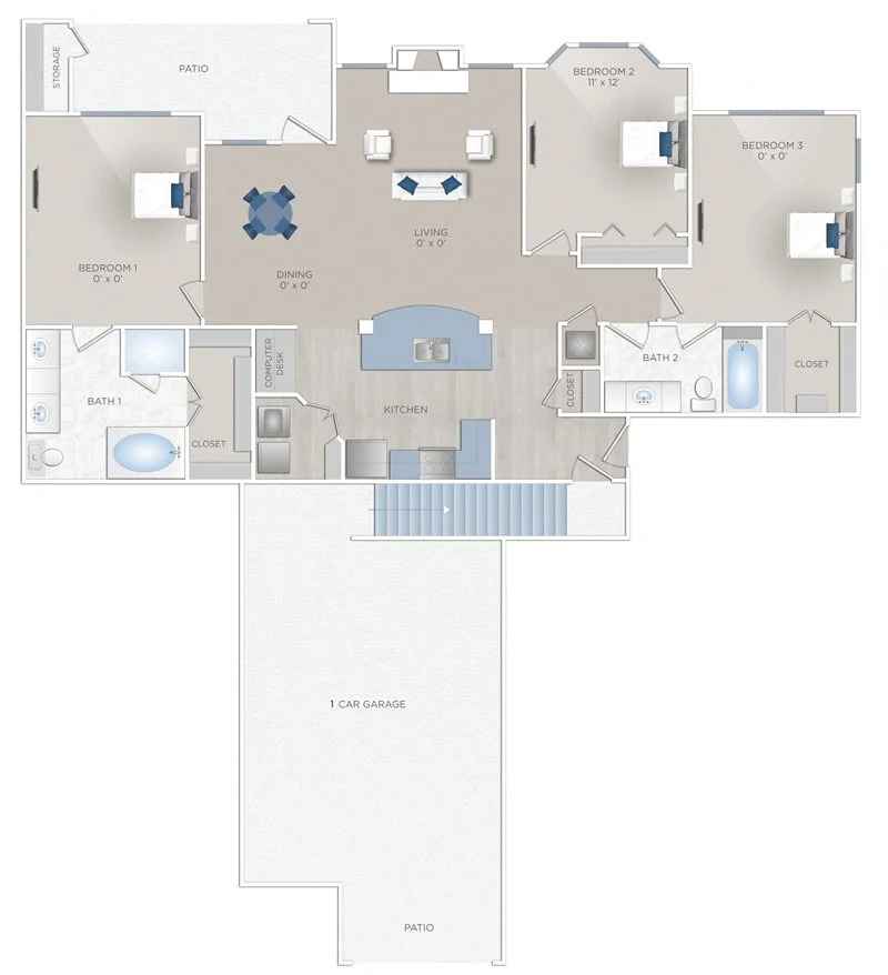 Floor plan layout for Aspire