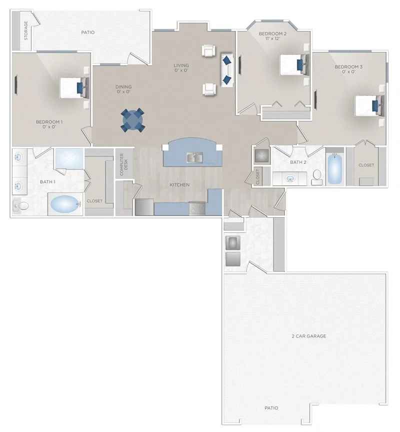 Floor plan layout for Desire