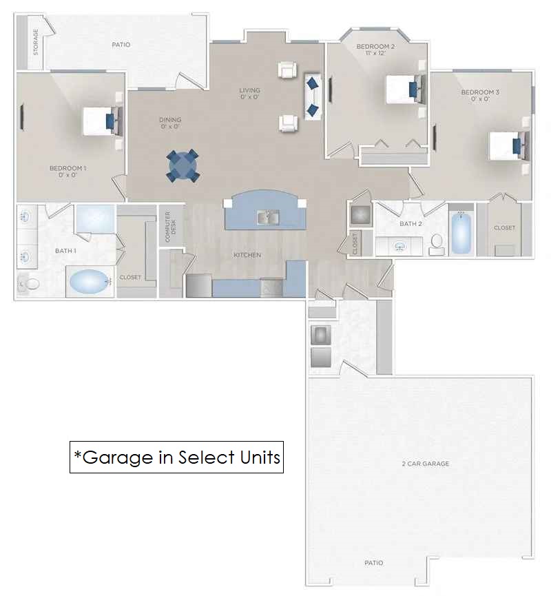 Floor plan layout for Desire