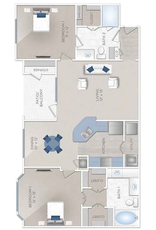 Floor plan layout for Marvel