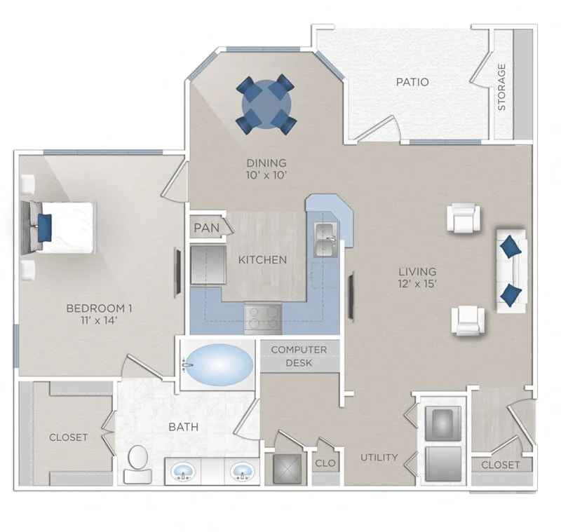 Floor plan layout for Reverie