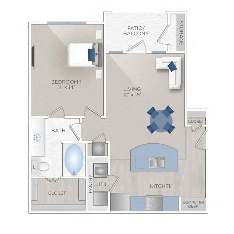 Floor plan layout for Spirit