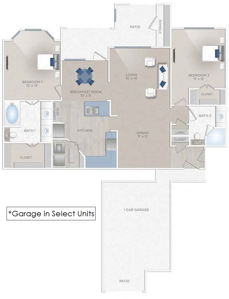 Floor plan layout for Surreal