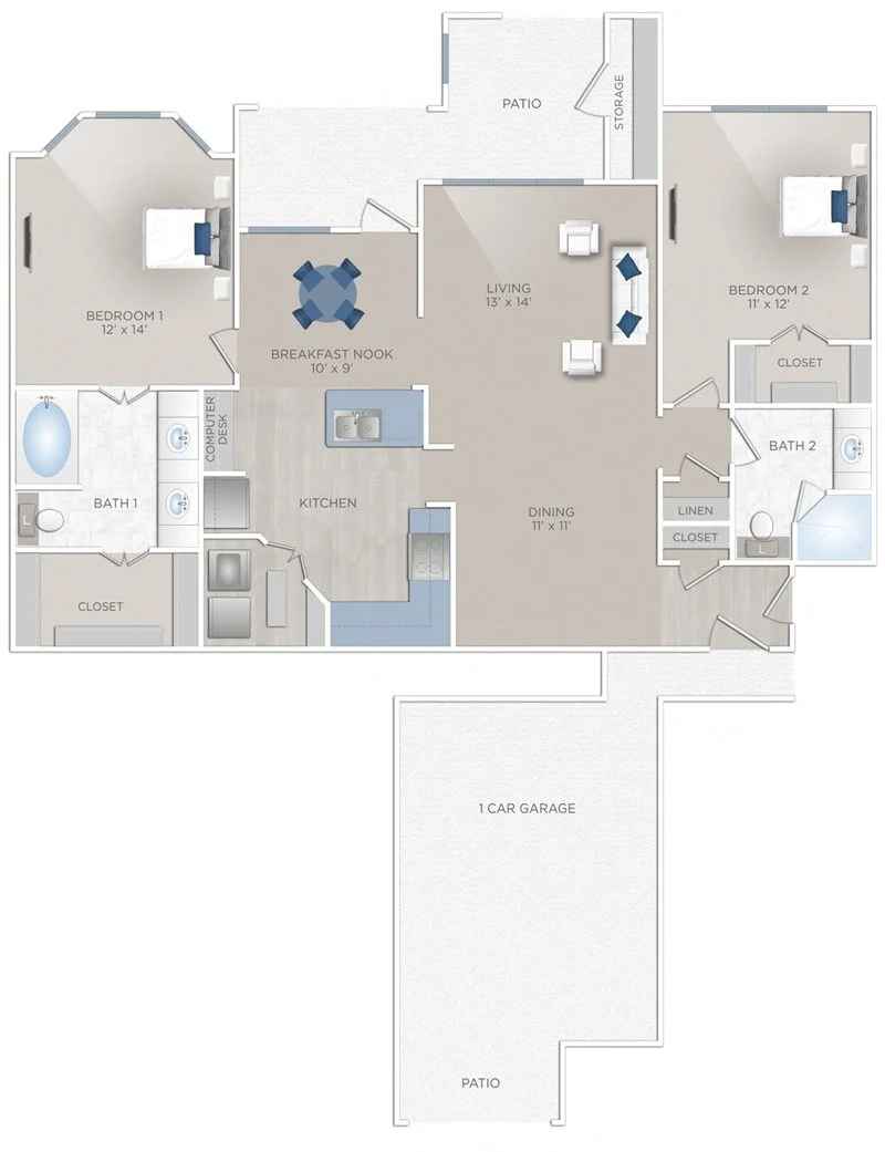 Floor plan layout for Surreal