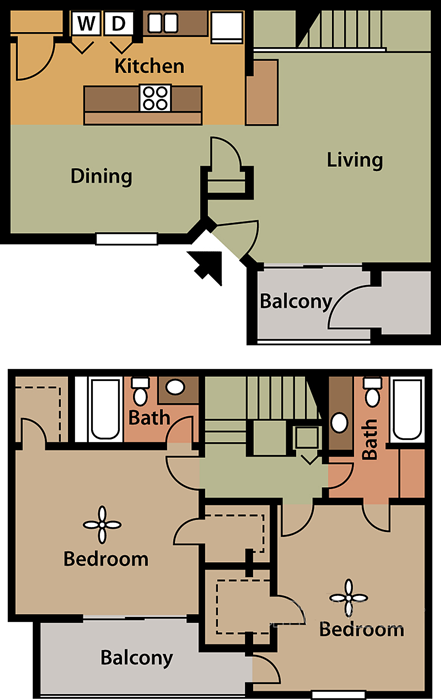 Floor plan layout for Kensington