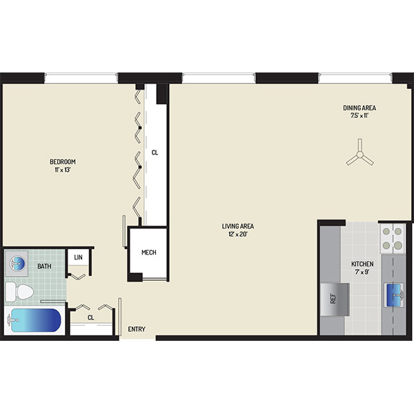 Wayne Manchester Towers Apartments - Apartment 460025-M207-B2
