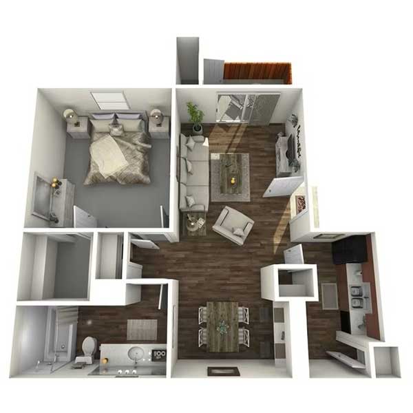 Floor plan layout for The Hamilton