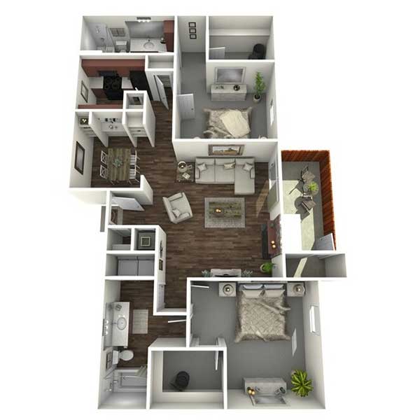 Floor plan layout for The Murphy