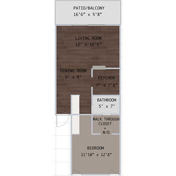 WestShore Apartments/Embassy Apartments - Floorplan - Westshore - B206